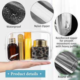 Weewooday transparent travel bag makes items easy to locate on the go