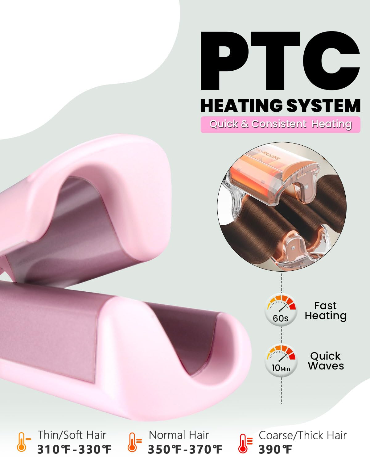 Weeyum anti-scald handle design keeps you comfortable.