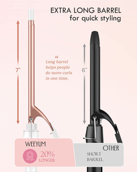 WEEYUM double-voltage design supports worldwide travel for versatile styling.
