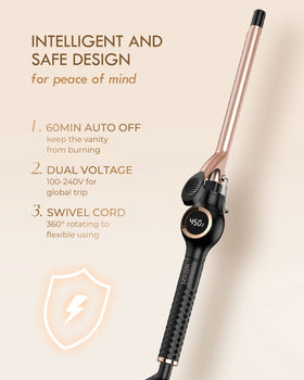 Weeyum rotating cord and secure clamp for steady styling.