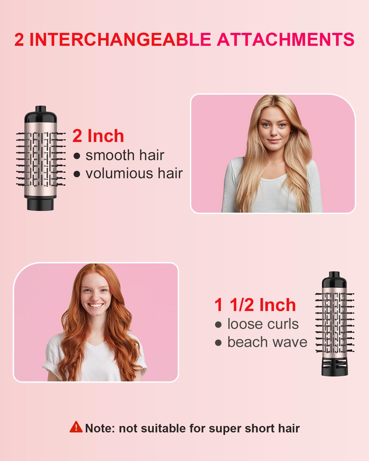 Weeyum rotating hair dryer brush home styling in action for salon-like results.