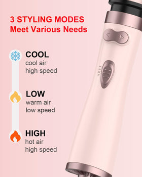 Weeyum rotating hair dryer brush safety plug and cord for worry-free use.