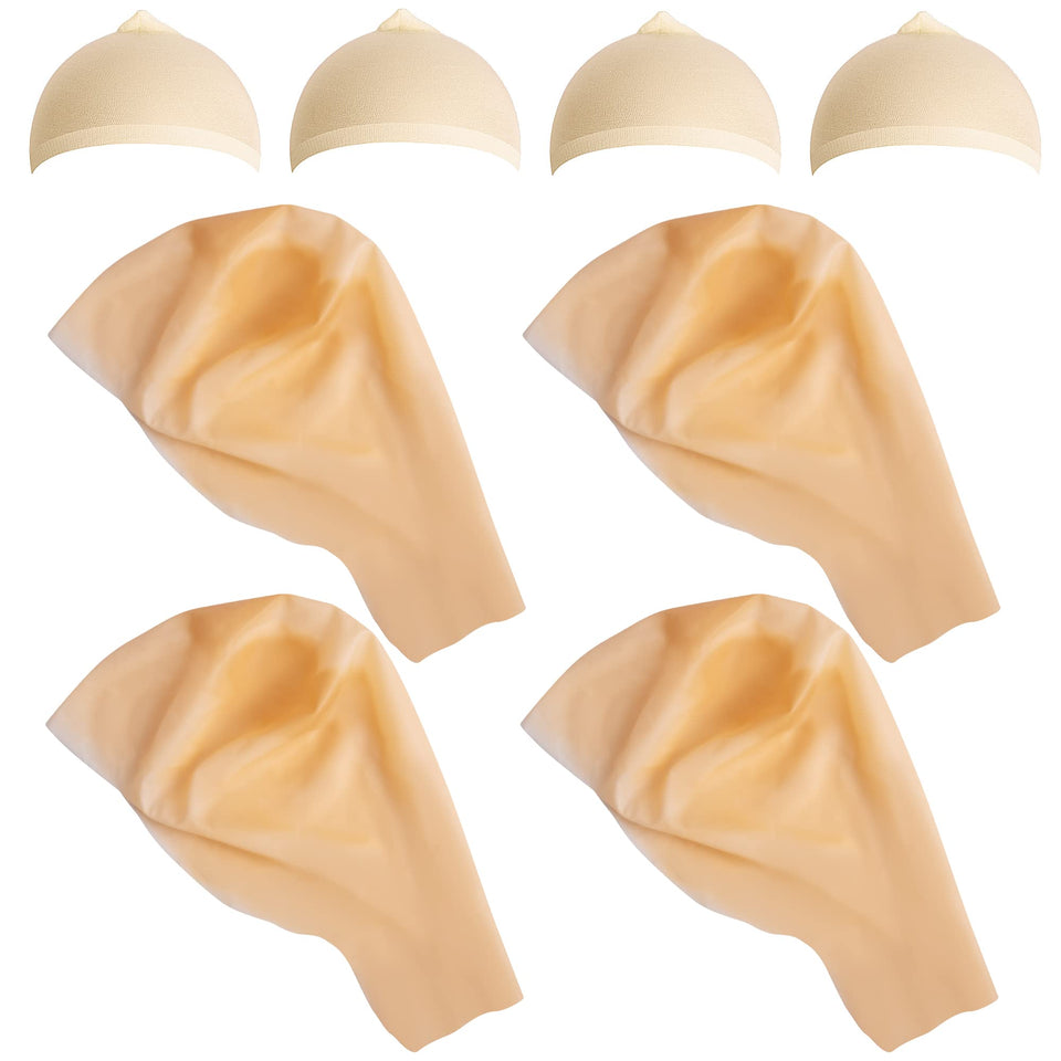 Wehhbtye 8pcs bald caps set for versatile costume styling.