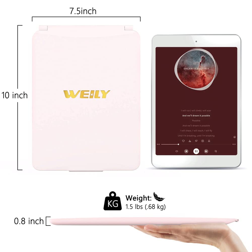 WEILY makeup mirror offers three-color light for day-to-night looks
