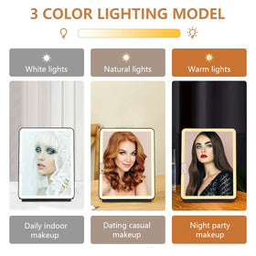 WEILY rechargeable mirror with 2000mAh battery for hours of use