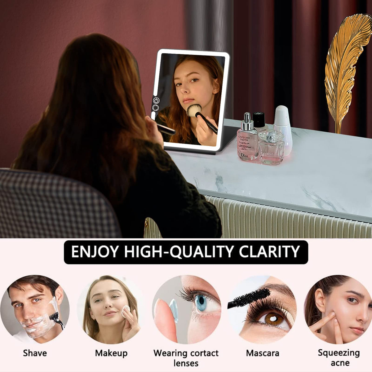 WEILY touch-screen control for easy brightness adjustment