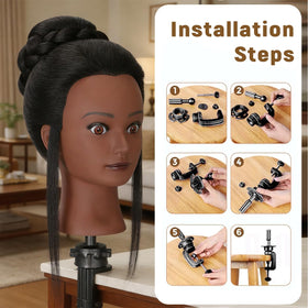 WeiRan head being used for dyeing and color testing in a classroom