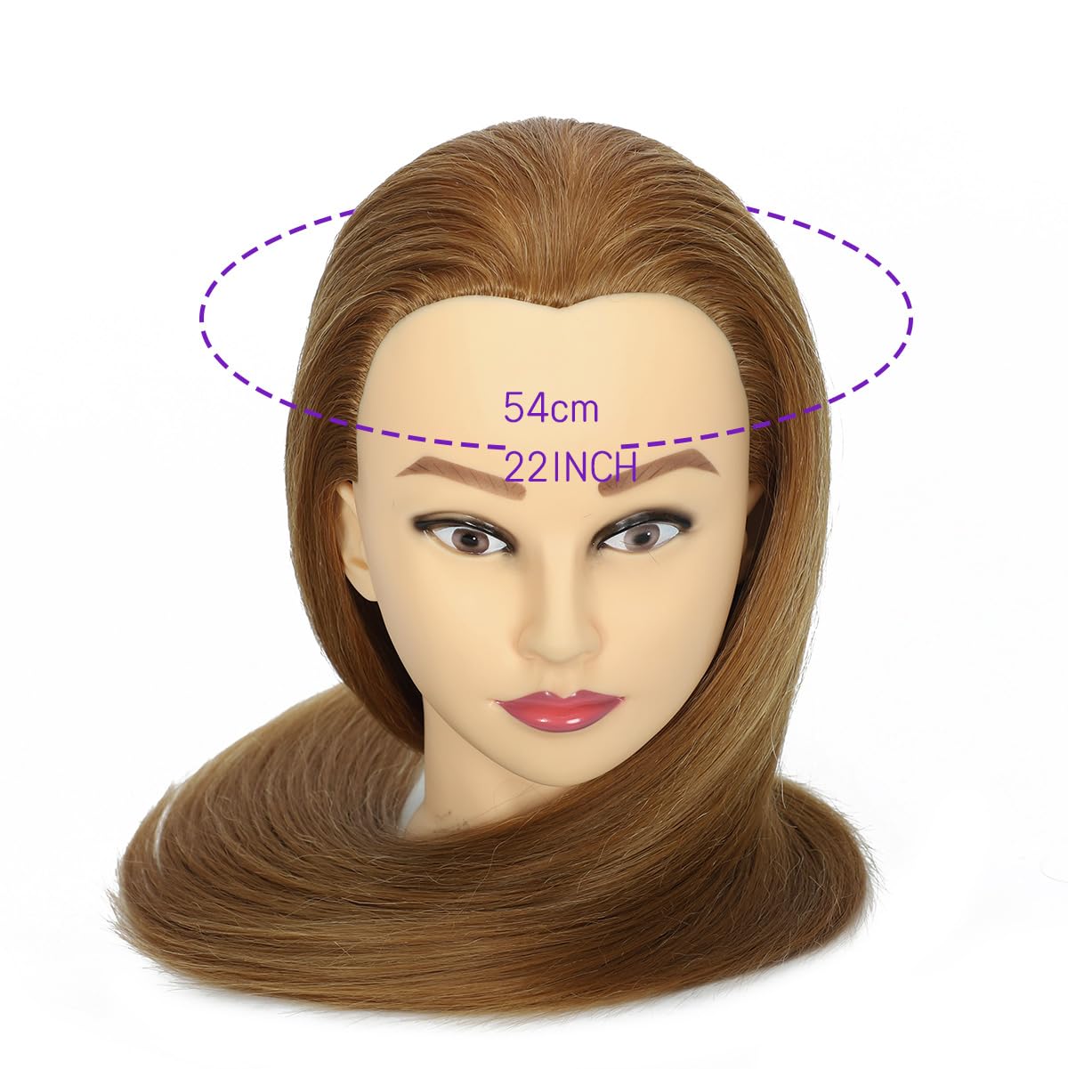WeiRan blond 27 head back view ideal for washing and conditioning practice