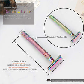 WEISHI razor designed to shave at a 45-degree angle.