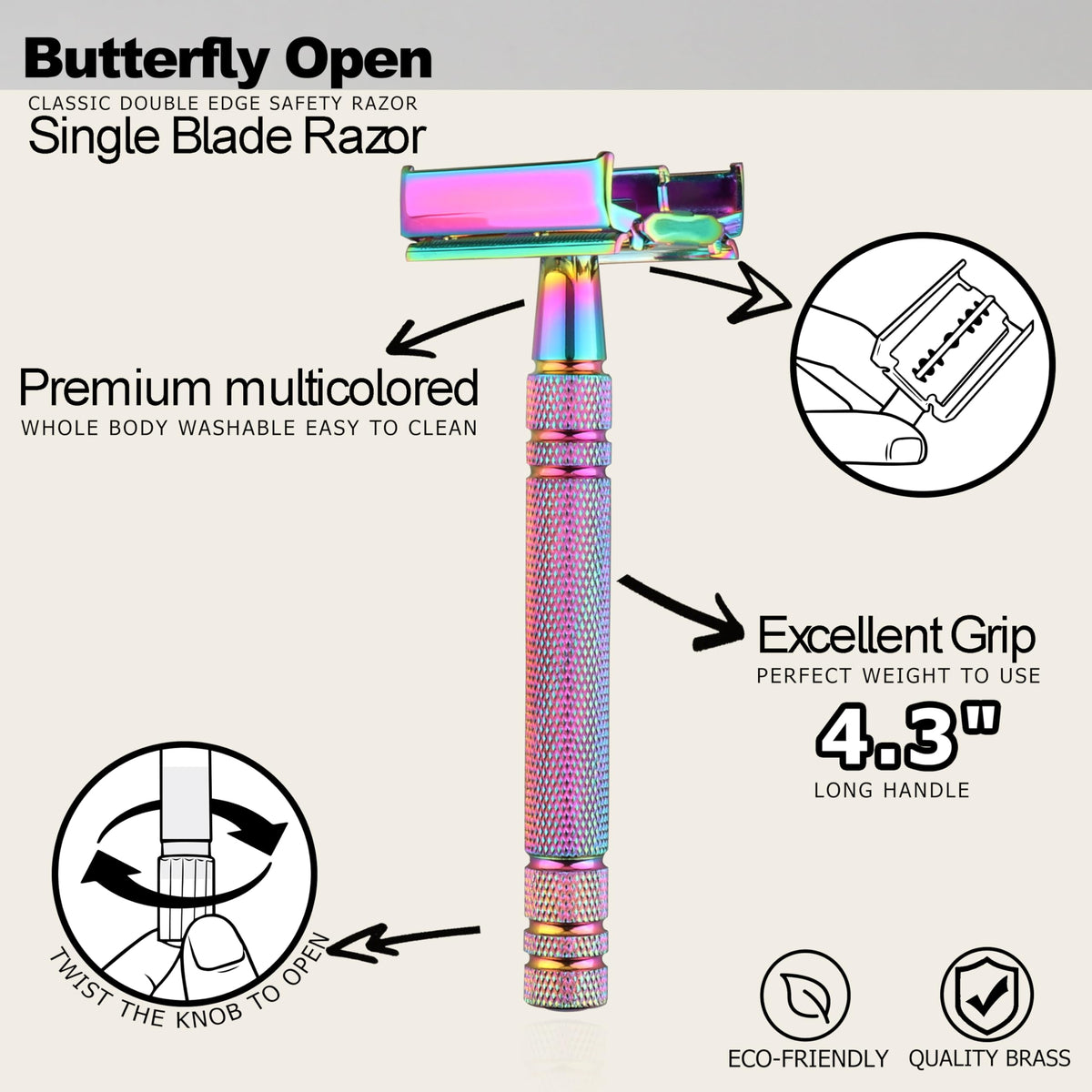 WEISHI blade chamber opening facilitates easy blade replacement after use.