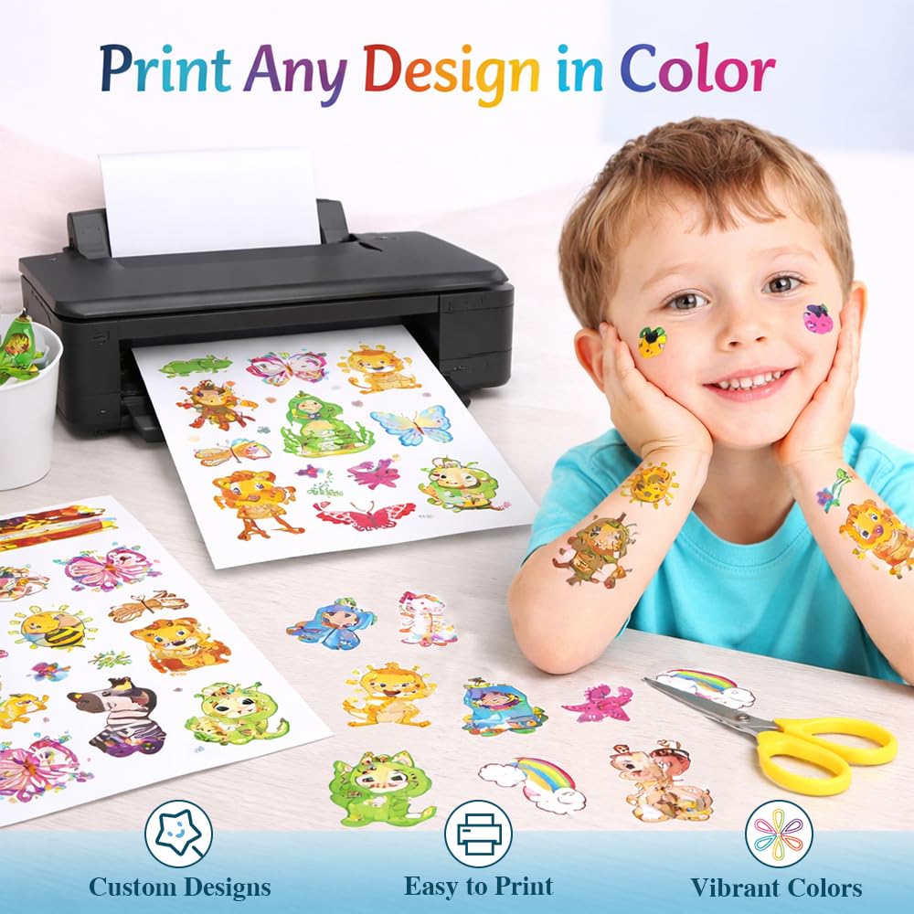Welacer DIY tattoo designs printed at home with inkjet for quick, personalized wear.