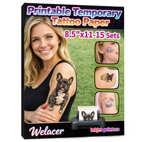 Welacer inkjet tattoo paper enables vibrant home design on an 8.5x11 sheet.