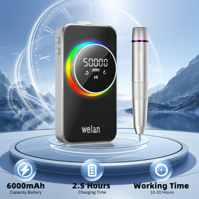Welan kit includes multiple bits and sanding bands for versatile tasks