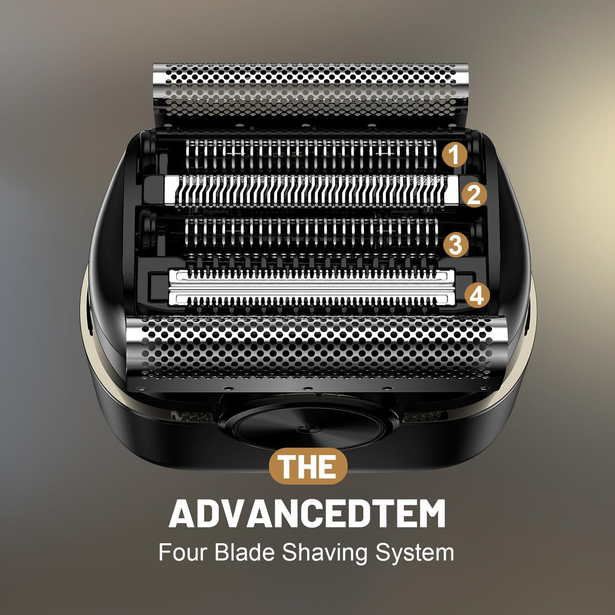 Welclux 4D floating blade close-up for precise contouring around the jawline