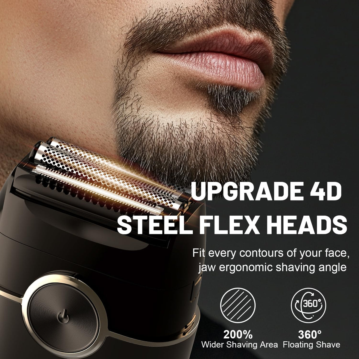 Welclux shaver side profile emphasizes slim form and easy handling on the go