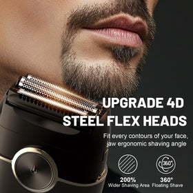 Welclux shaver side profile emphasizes slim form and easy handling on the go