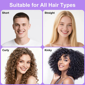 Weldilgit travel-friendly 2.47 oz curly hair brush fits bags and purses