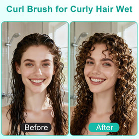 Weldilgit detangling brush eases knots without heat while preserving curl pattern