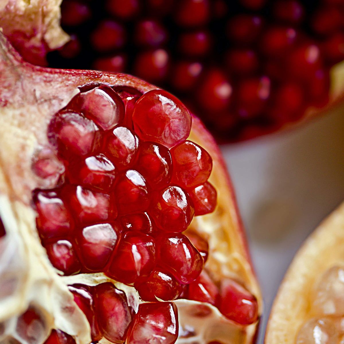 Weleda Awakening Pomegranate fragrance swirls evoke fresh citrus and vanilla notes.