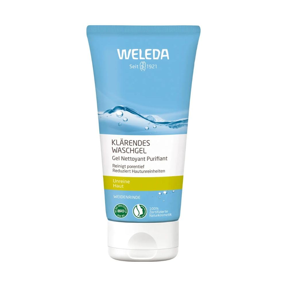 Weleda Clarifying Cleansing Face Gel bottle, gentle daily cleanser for all skin types