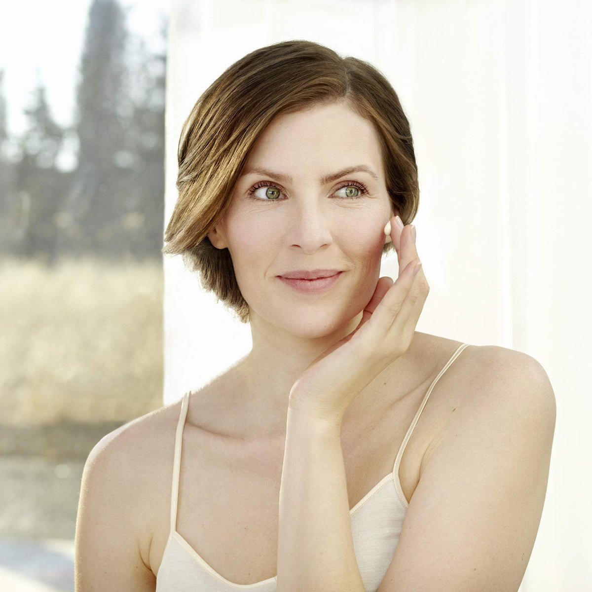 Weleda Hydrating Night Face Cream texture closeup shows rich, comforting moisture