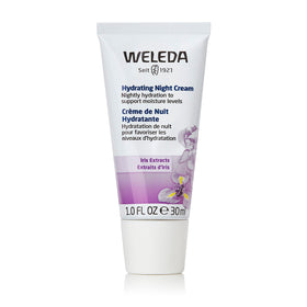 Weleda Hydrating Night Face Cream tube front view for deep nightly hydration