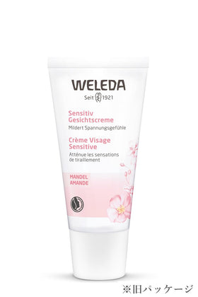 Weleda Sensitive Care Face Cream packaging, a gentle daily moisturizer for calm, hydrated skin.