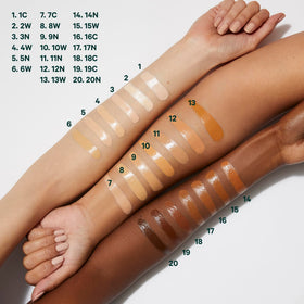 Well People Bio Correct Concealer 7C application demonstrates smooth coverage.