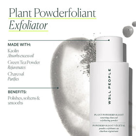 Well People Charcoal Kaolin Clay exfoliant buffs away impurities for smoother skin.