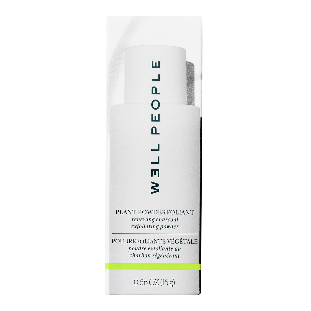 Well People Powderfoliant texture close-up showing gentle, daily-use exfoliation.