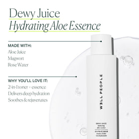Well People Dewy Juice cotton pad application demonstrates easy use after cleansing