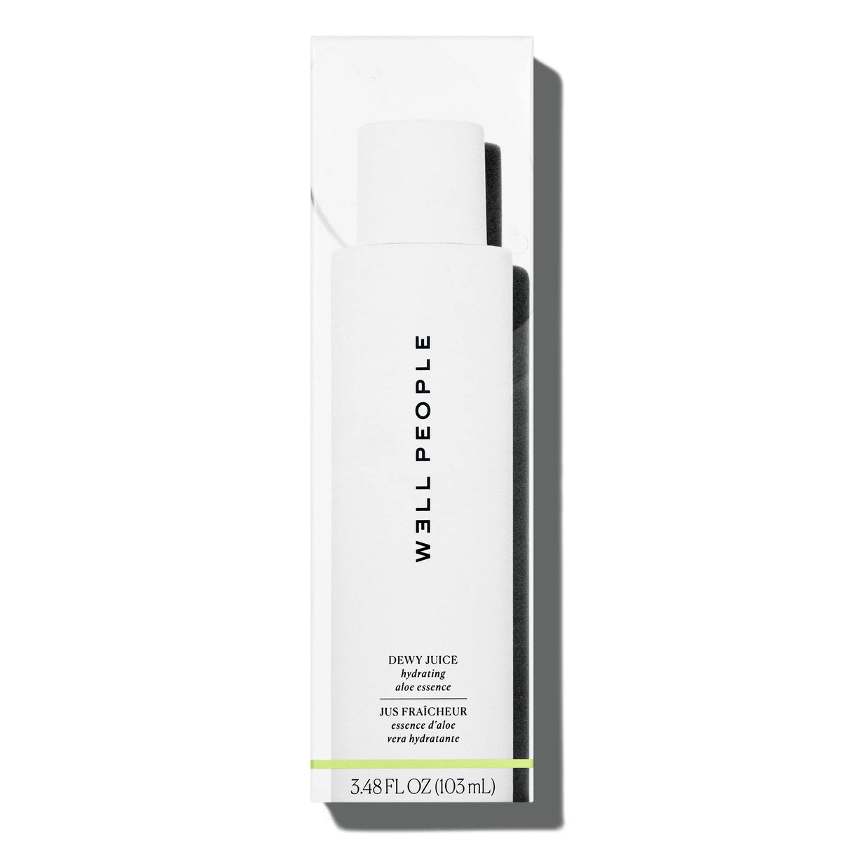 Well People Dewy Juice mugwort ingredients closeup signaling balance for skin