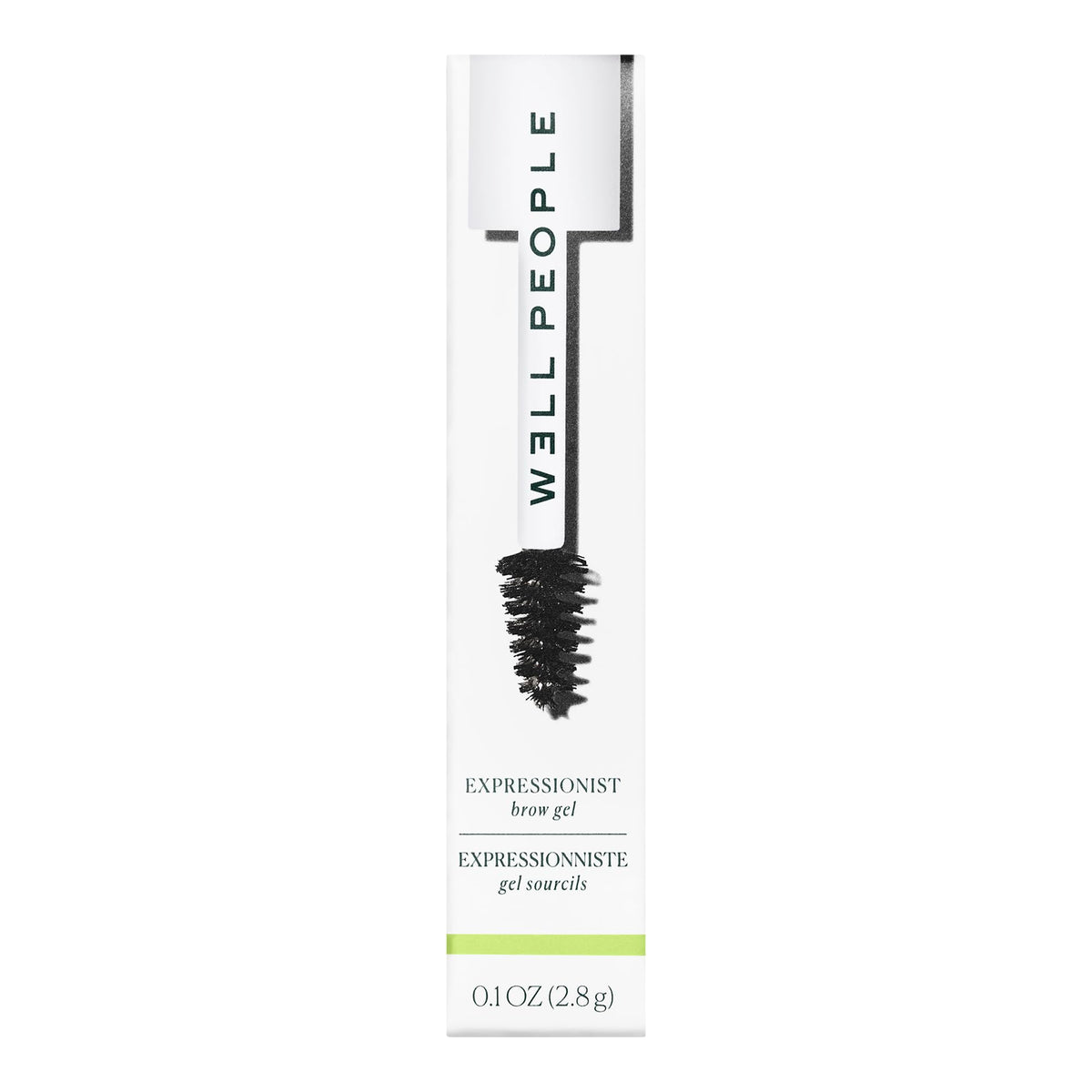 Expressionist Brow Gel swatch reveals creamy wax-based pigment for natural definition.