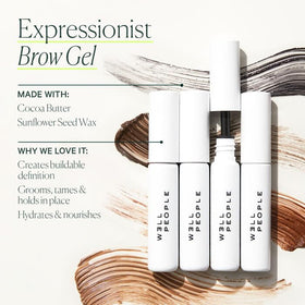 Well People Expressionist Brow Gel micro-precision brush for precise grooming.