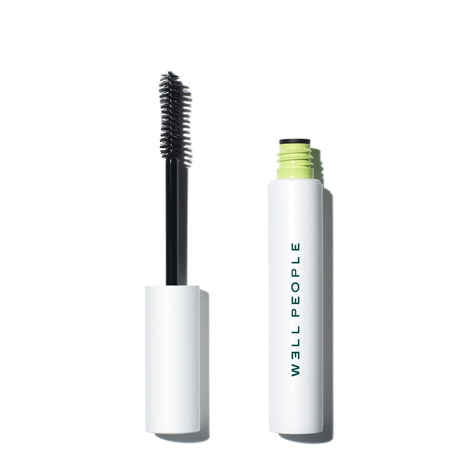 Well People Expressionist Mascara wand close-up for precise application and control.