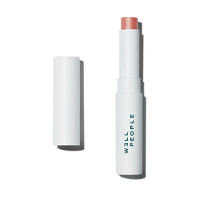 Well People Lip Butter SPF 15 tinted application reveals creamy, protective lip color