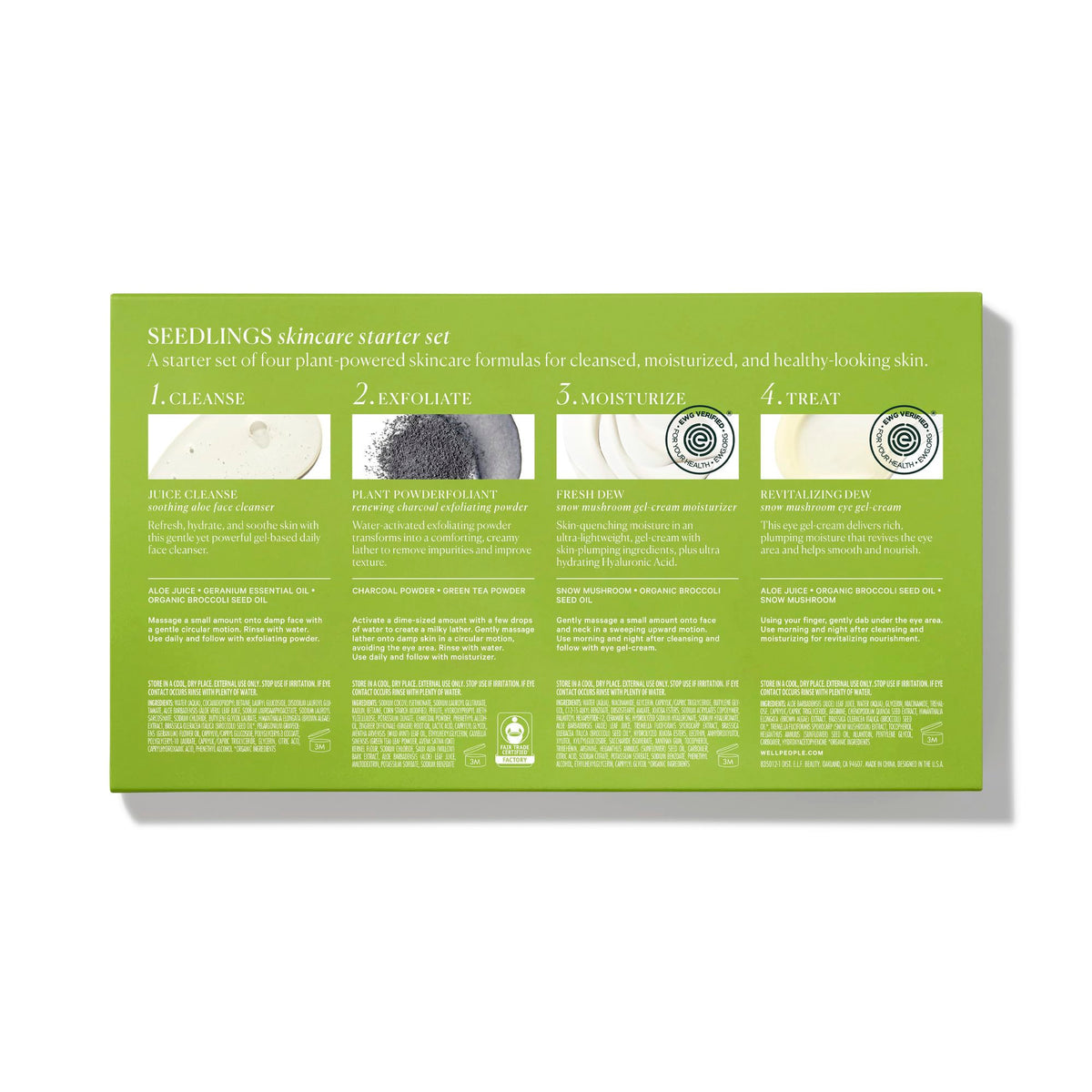 Well People Plant Power Starter ingredients graphic highlighting plant-powered actives