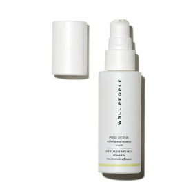 Well People Pore Detox Niacinamide Refining Serum bottle close-up for refined pores