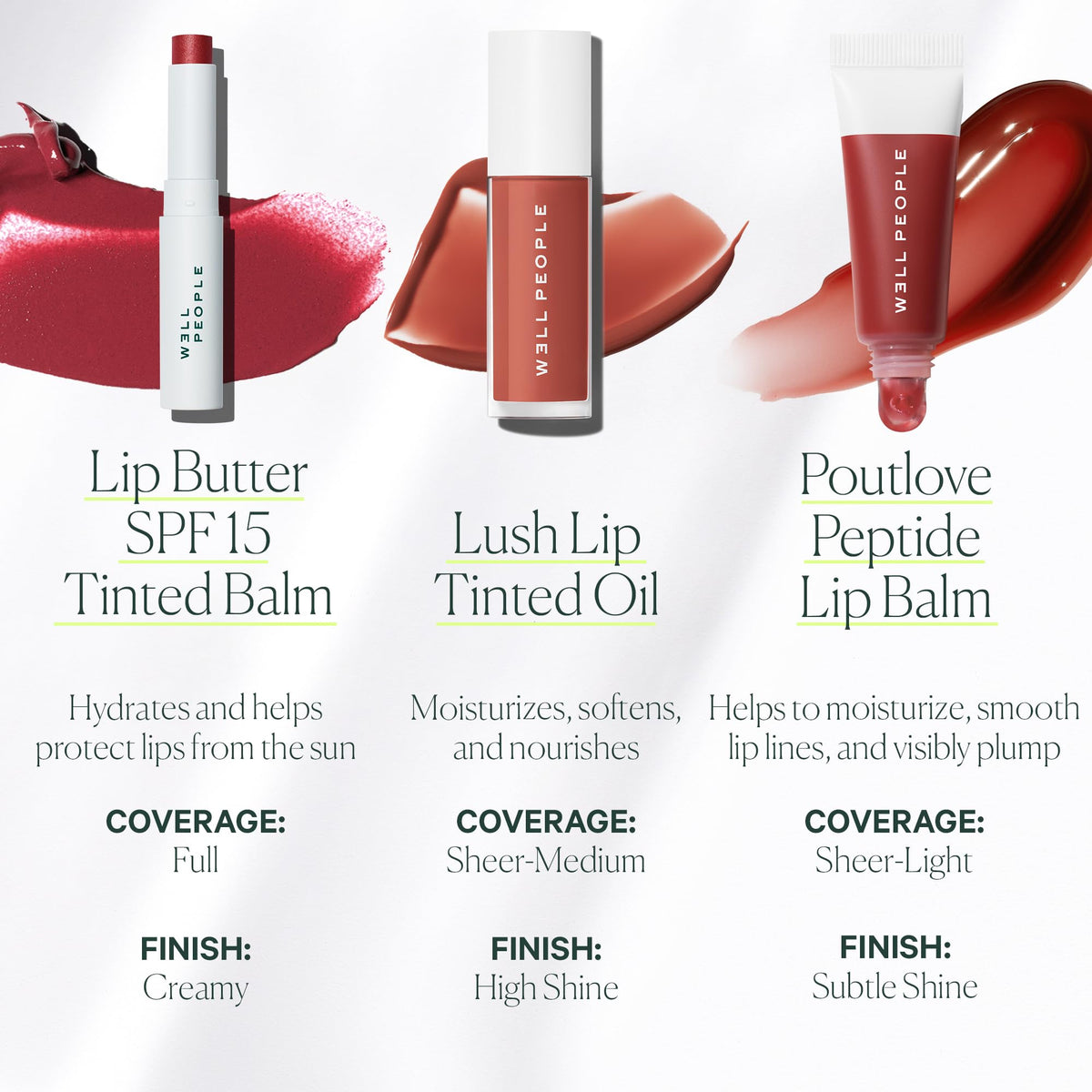 Well People Poutlove lip balm with murumuru butter for hydration.