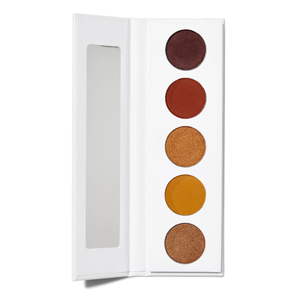 Well People Power Palette Eyeshadow Sepia 01: versatile neutral-to-deep shades for day-to-night looks.