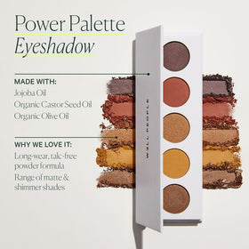 Well People Power Palette Eyeshadow Sepia 04: shimmering accents to brighten the eye area.