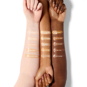 Brush-applied Skinforia Serum Foundation for buildable coverage and hydrated skin