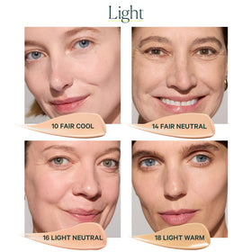 Fingertip blend of Skinforia Serum Foundation delivers light, breathable hydration
