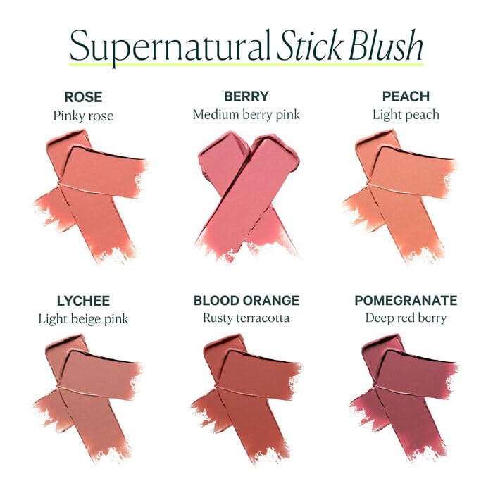 Well People Supernatural Stick blush close-up of creamy texture blending smoothly.