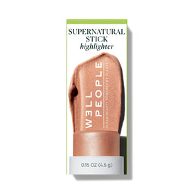Well People Supernatural Stick Highlighter is vegan and cruelty-free for clean beauty routines.