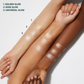 Well People Supernatural Stick Highlighter lip swatch for hydrated color