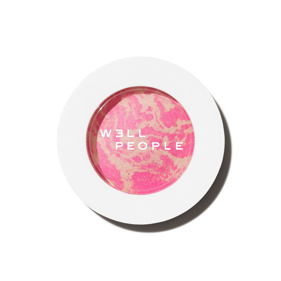 Well People Superpowder Blush Guava Twist radiant, hydrating color on the cheeks.