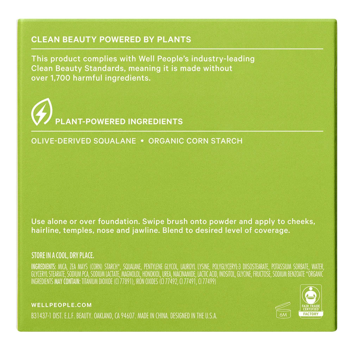 Well People Superpowder Bronzing Powder shines and oils control in warm lighting.