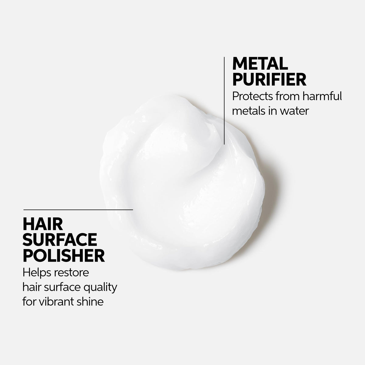 Wella ColorMotion+ gloss on hair post-conditioner highlights vibrant shine.
