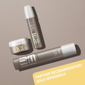 Wella EIMI Just Brilliant squeeze-tube ergonomics enable easy travel touch-ups.